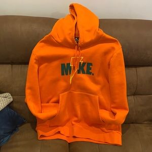 Men's Nike orange hoodie sz XL in great condition